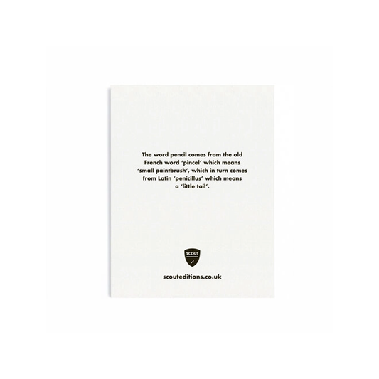 Yellow Pencil Mini Card by Scout Editions