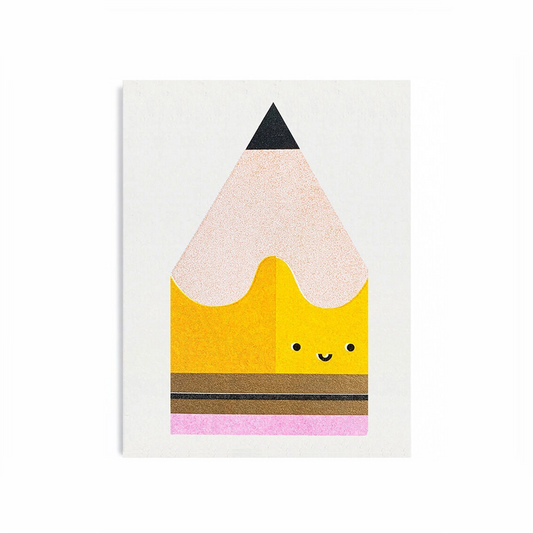 Yellow Pencil Mini Card by Scout Editions
