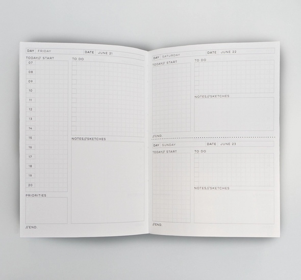 2024 Daily Planner Book by The Completist