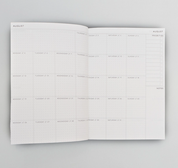 2024 Weekly & Monthly Planner by The Completist