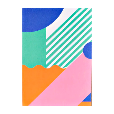 Miami Stripes Art Card by The Completist