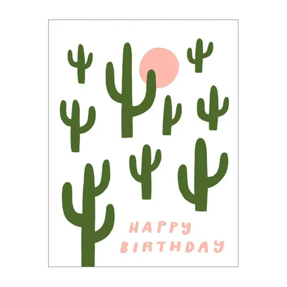 Happy Birthday Cactus Card by Worthwhile Paper