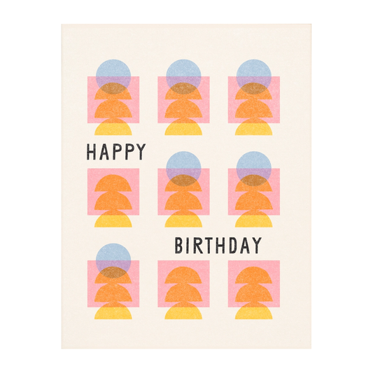 Happy Birthday Grid Card by Worthwhile Paper