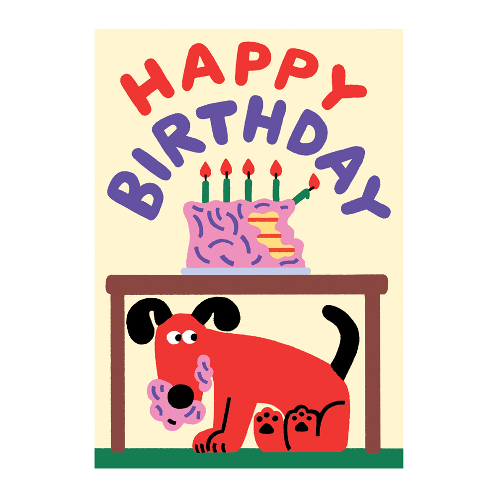 Cari Vander Yacht Happy Birthday Dog Ate the Cake Card by Wrap