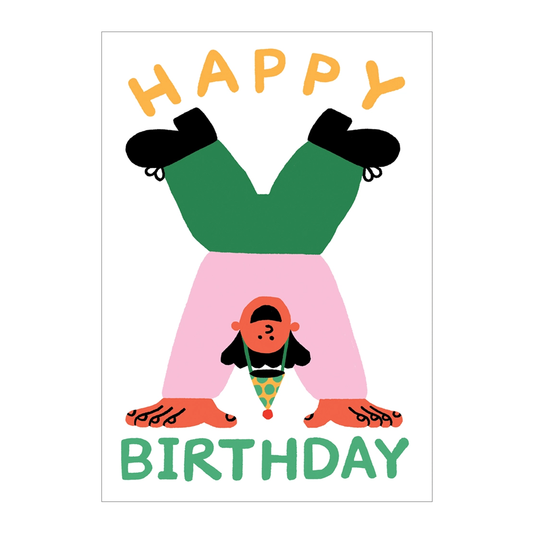 Cari Vander Yacht Happy Birthday Handstand Card by Wrap