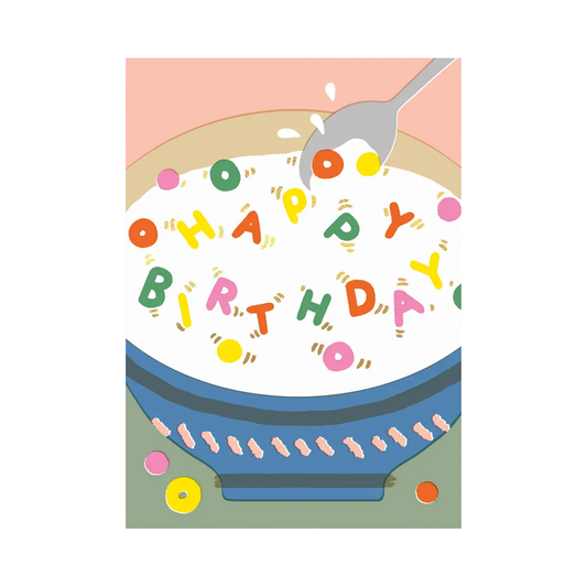 Elena Boils Happy Birthday Cereal Card by Wrap