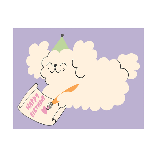 Odile Ferraille Happy Birthday Painting Card by Wrap