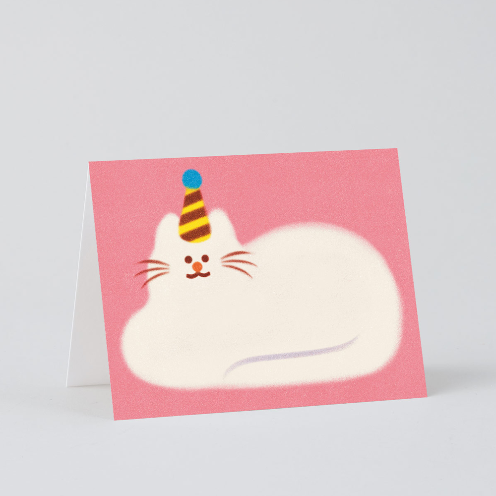 Zoey Kim Birthday Cat Card by Wrap