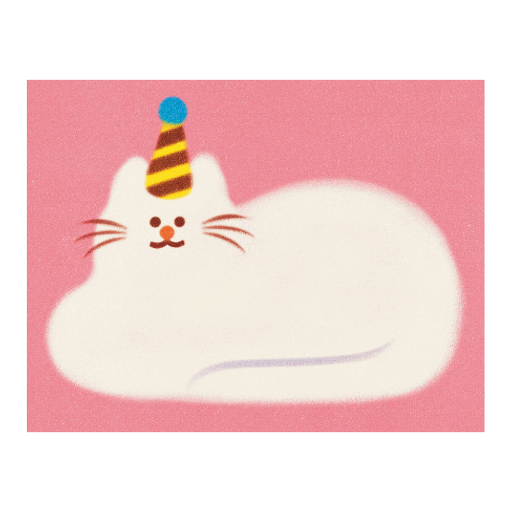 Zoey Kim Birthday Cat Card by Wrap