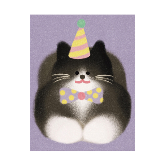 Zoey Kim Tuxedo Cat Card by Wrap
