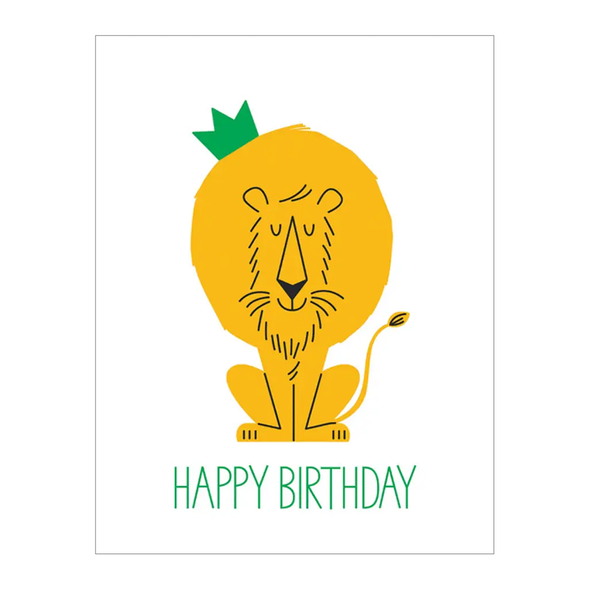 Ben Javens Birthday Lion Card by 1973