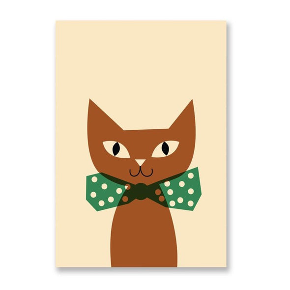 Anna Kövecses Cat Postcard by 1973
