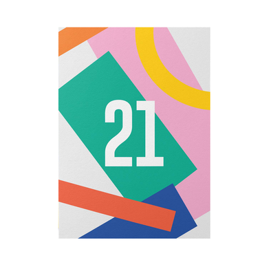 21 Card by Graphic Factory