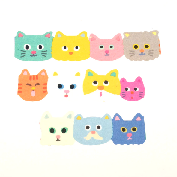 Cat Face 2 Katanuki Masking Tape by Aiueo