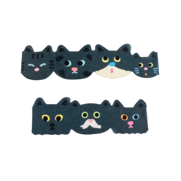 Cat Face Katanuki Masking Tape by Aiueo