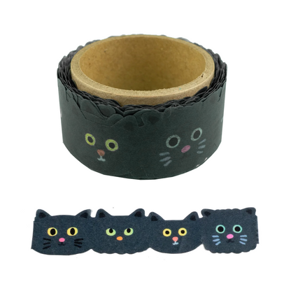 Cat Face Katanuki Masking Tape by Aiueo