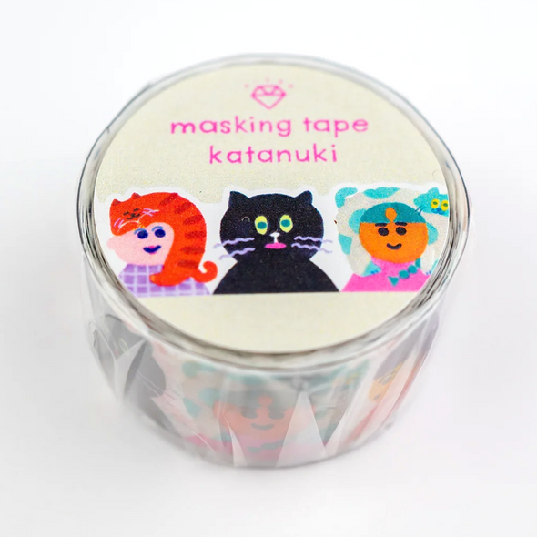 Cat Life Katanuki Masking Tape by Aiueo