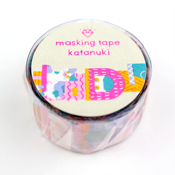 Cat Tower Katanuki Masking Tape by Aiueo
