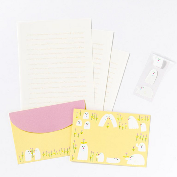 Hana Obake Letter Set by Aiueo