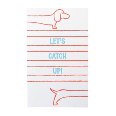 Catch-Up Doxie Card by Anemone Letterpress