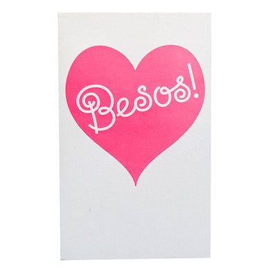 Besos Card by Anemone Letterpress