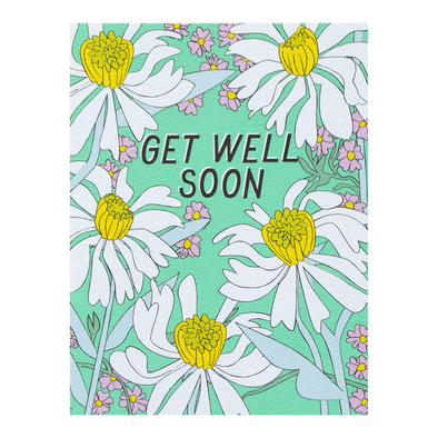 Daisies Get Well Soon Card by Banquet Workshop