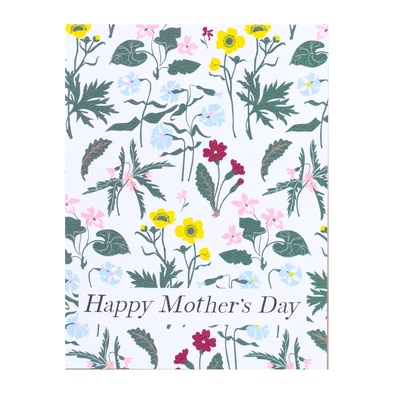 Happy Mother's Day Wildflowers Card by Banquet Workshop