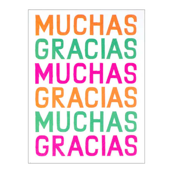 Muchas Gracias Card by Banquet Workshop