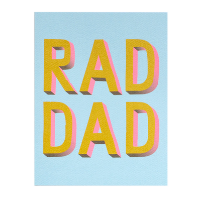 Rad Dad Card by Banquet Workshop