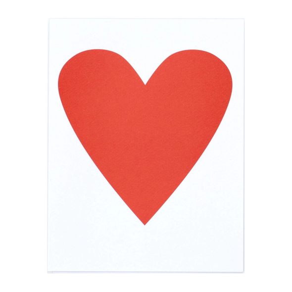 Classic Red Heart Card by Banquet Workshop