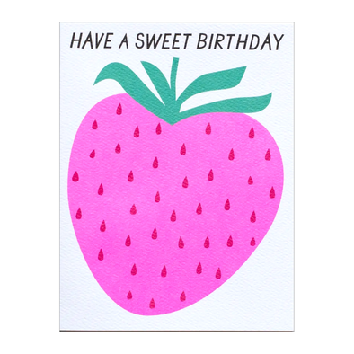 Strawberry Sweet Birthday Card by Banquet Workshop