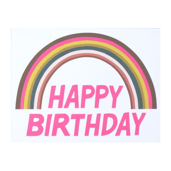 Happy Birthday Rainbow Note Card by Banquet Workshop