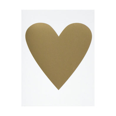 Gold Heart Card by Banquet Workshop