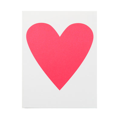 Neon Heart Card by Banquet Workshop