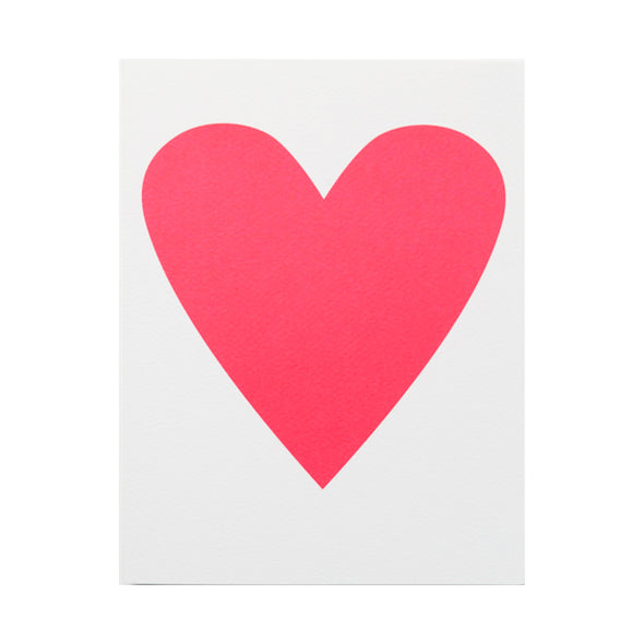 Neon Heart Card by Banquet Workshop