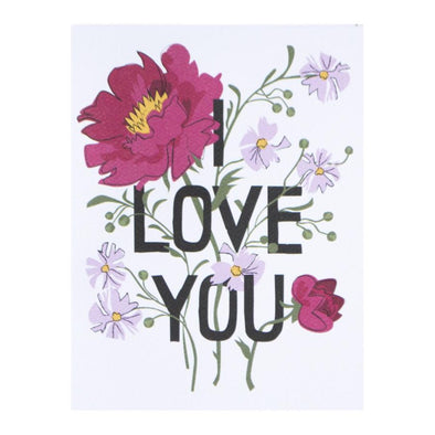 I Love You Bouquet Card by Banquet Workshop