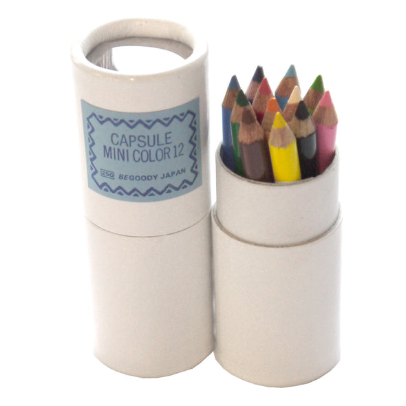 Capsule Mini Color Pencil Set of 12 by Begoody
