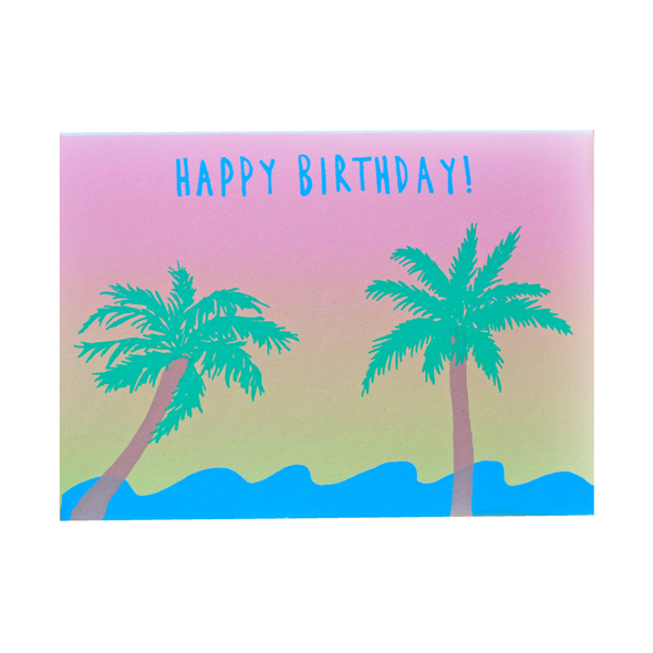 Birthday Beach Card by Gold Teeth Brooklyn