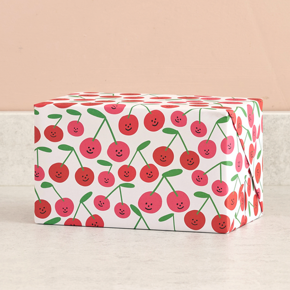 Cherries Wrapping Paper Single Sheet by Wrap