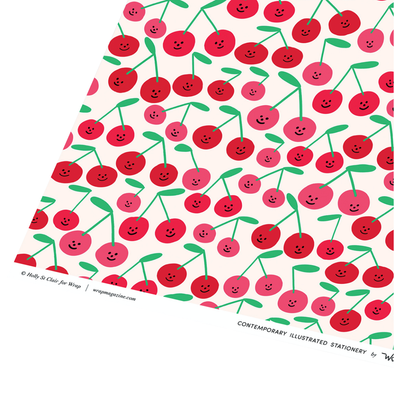 Cherries Wrapping Paper Single Sheet by Wrap