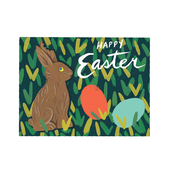 Chocolate Bunny Easter Card by Idlewild