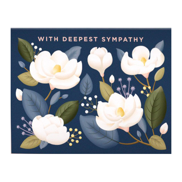 Magnolia Sympathy Card by Clap Clap