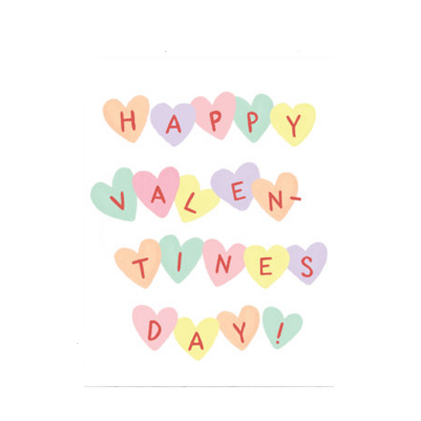 Conversation Hearts Valentine's Day Card by Idlewild Co.