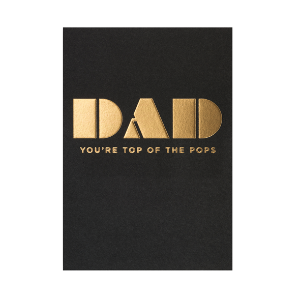 Kelly Hyatt Dad You're Top of the Pops Card by Lagom