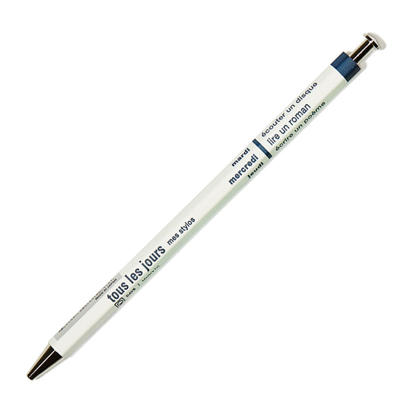 Tous Les Jours Days Wooden Needle-Point Pen by Mark's