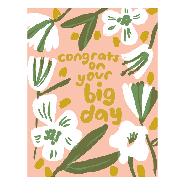 Big Day Congrats Card by Egg Press