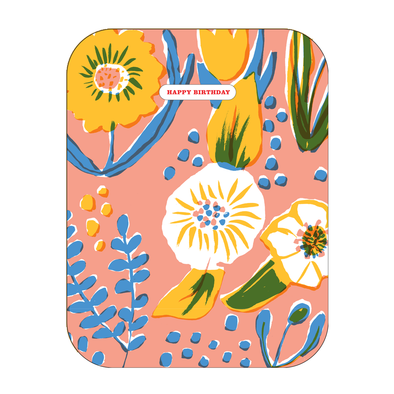 Saturated Floral Birthday Card by Egg Press