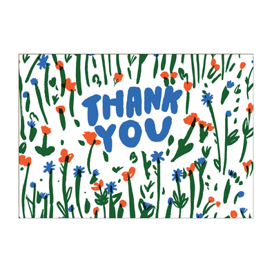 Thank You Meadow Card by Egg Press