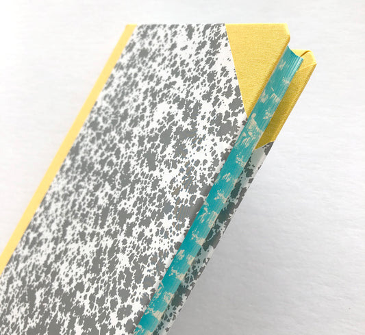 Exclusive Large Gray Yellow Notebook by Emilio Braga