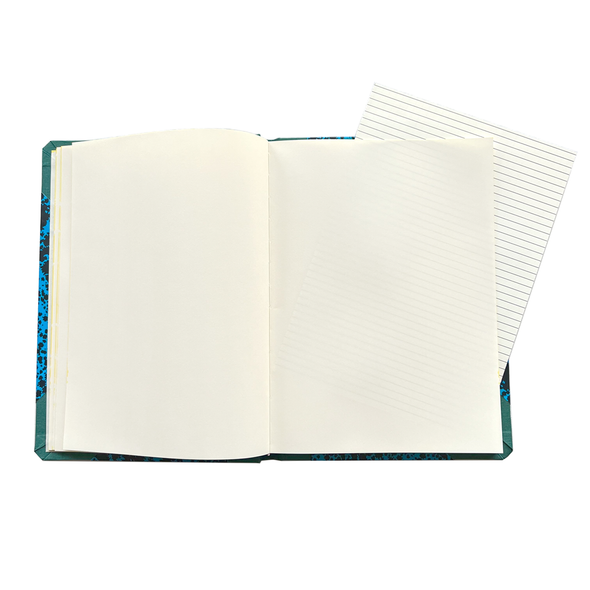 Custom Large Cyan Notebook by Emilio Braga